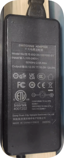*Brand NEW* GQ120-1201000-E1 Gangqi 12V 10A 8-pin eight-core 8-hole charger power adapter converter AC ADAPTER